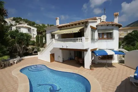 Location villa à Moraira, Villa à Moraira avec vue mer et piscine privée