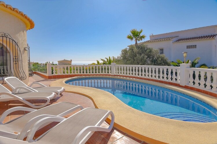 Villa Renata à Moraira : piscine privée et vue mer - Photo 2