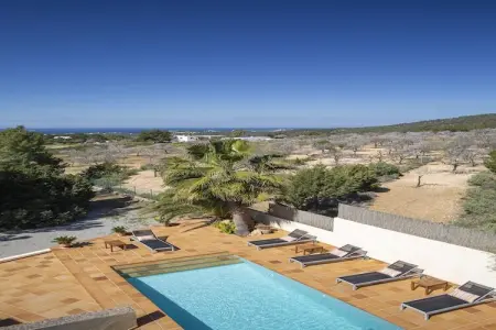 Location villa à San Jose, Villa moderne à St Josep de sa Talaia avec piscine