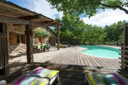 Villa 1 - St Alban-Auriolles, Maison de Vacances Ardèche Piscine - Photo 24