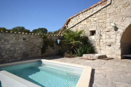 Maison familiale à Lanas avec piscine chauffée et trampoline : photo 34