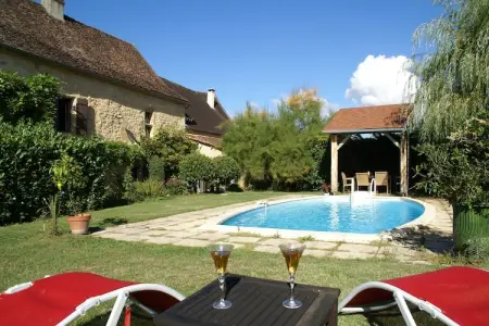 Maison 6 personnes piscine privée à St-Jory-las-Bloux : photo 7