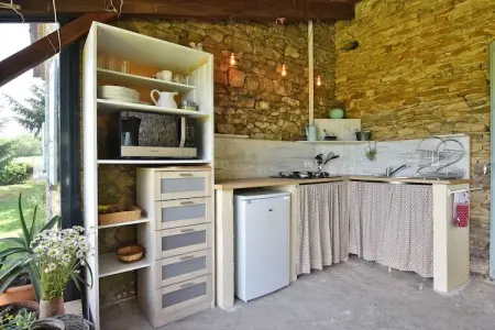 Maison piscine privée Loubéjac, 2 chambres : photo 4