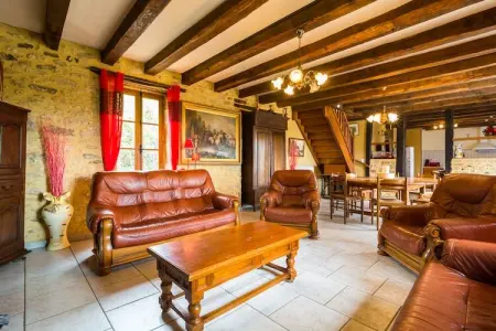 Maison de vacances Blanquefort Sur Briolance 12 pers, Retraite sur la colline de Blanquefort - Photo 9