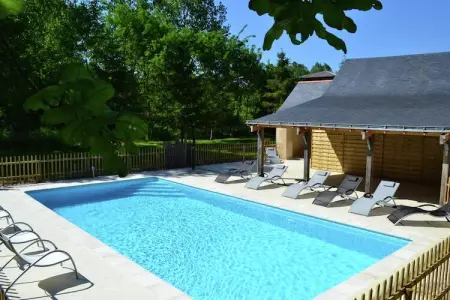 Maison 1 chambre avec piscine chauffée à Brion : photo 13