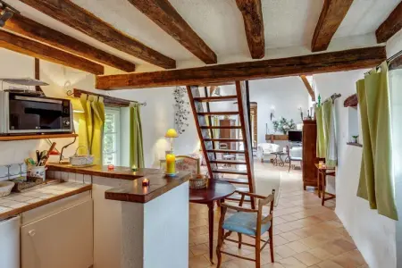 Maison XVIe siècle Saint Laurent-des-Mortiers, jardin fleuri : photo 13