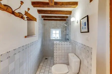 Maison XVIe siècle Saint Laurent-des-Mortiers, jardin fleuri : photo 19