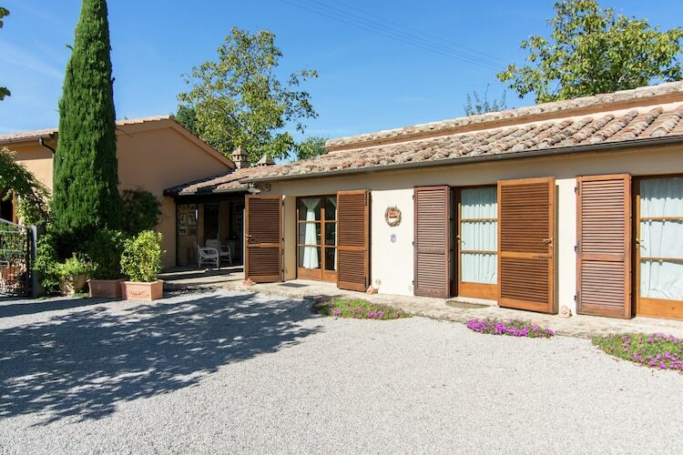 Maison Pozzo à Cortona, terrasse et accès piscine - Photo 8