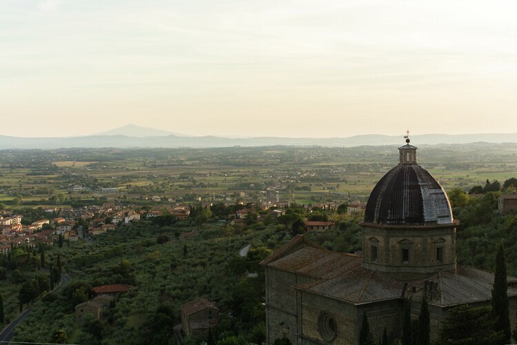 Maison Pozzo à Cortona, terrasse et accès piscine - Photo 18