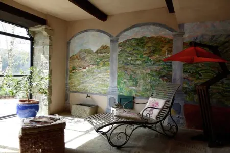 Villa Tortelli : piscine et four à pizza en Toscane : photo 10
