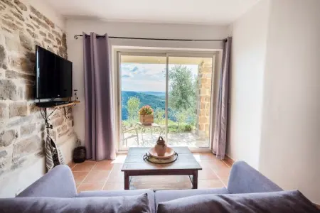 Maison pierre 6 pers. piscine privée et vue Alpes : photo 7