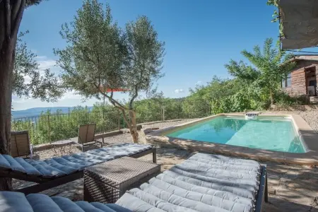 Maison pierre 6 pers. piscine privée et vue Alpes : photo 11