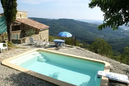 Maison pierre 6 pers. piscine privée et vue Alpes : photo 15