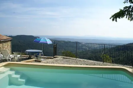 Maison pierre 6 pers. piscine privée et vue Alpes : photo 16