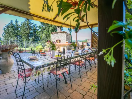 Maison Metallo à Colle Val d'Elsa, piscine et vue sur la Toscane : photo 4
