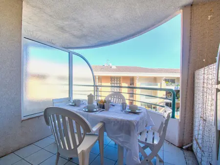 Le Cesarée – Apt 2 pièces Fréjus, terrasse vue piscine : photo 19