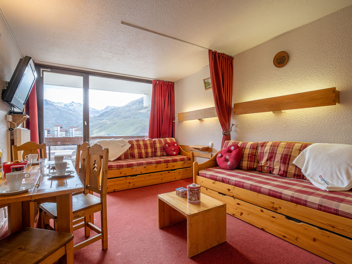 Studio aux Ménuires, 6e étage vue pistes, domaine 3 Vallées - Photo 6