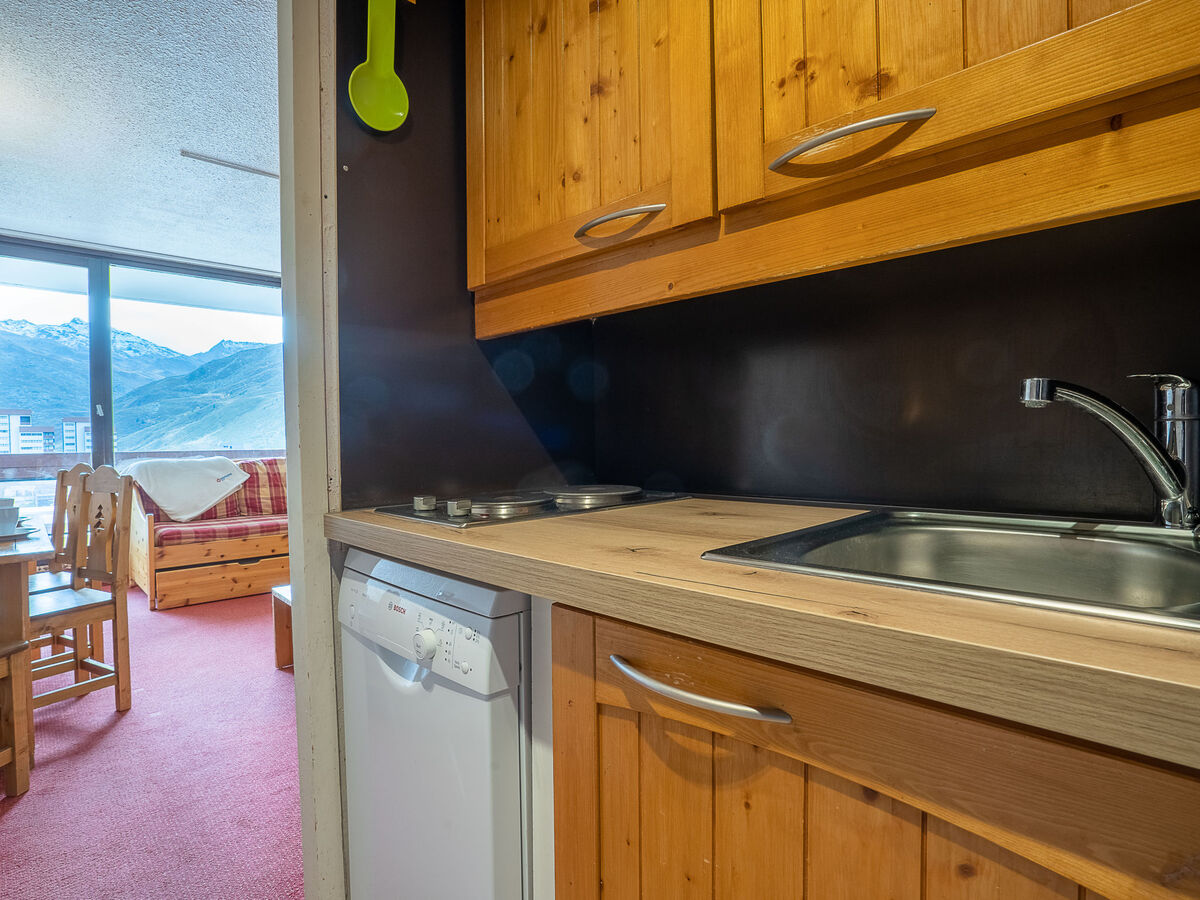 Studio aux Ménuires, 6e étage vue pistes, domaine 3 Vallées - Photo 10