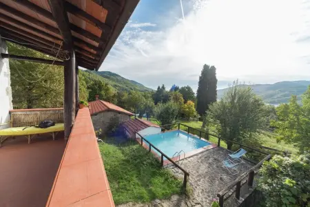 Partitoio Panorama, Chalet rustique avec piscine : photo 14