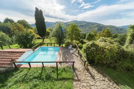 Partitoio Panorama, Chalet rustique avec piscine : photo 26