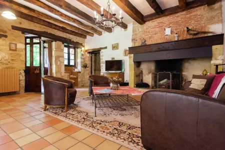 Les Raneaux : maison 12 pers., piscine chauffée et jeux : photo 14