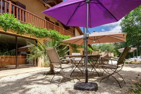 Les Raneaux : maison 12 pers., piscine chauffée et jeux : photo 28