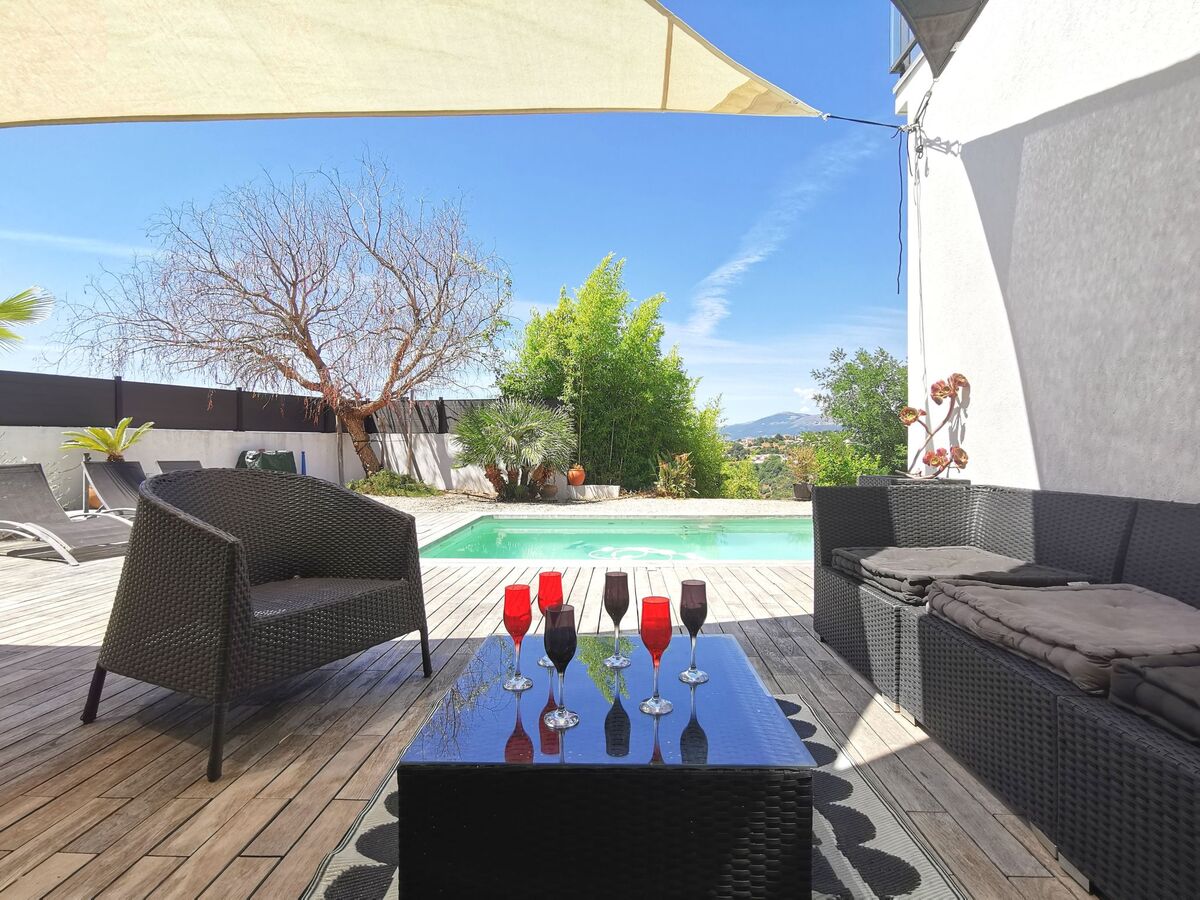 Villa Les Oliviers - 8 pers., piscine, vue mer à Nice - Photo 3