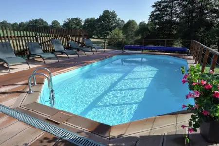 La Fraise des Bois, maison 9 pers. avec piscine et sauna : photo 5