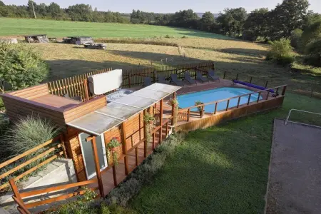 La Fraise des Bois, maison 9 pers. avec piscine et sauna : photo 7