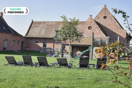 Location maison à Kaaskerke Diksmuide, Manoir de Dixmude avec jeux