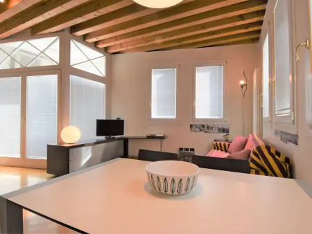 Appartement Venise Giudecca : vue mer panoramique et terrasse : photo 13