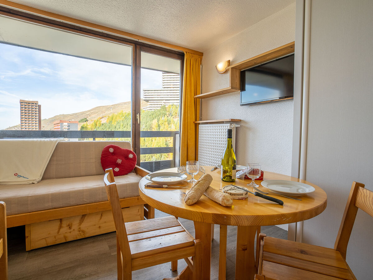 Studio 19 m² aux Ménuires, 8e étage, balcon vallée - Photo 1
