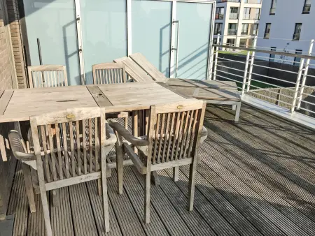 Appartement 2 chambres avec balcon sud et garage à Bredene : photo 4
