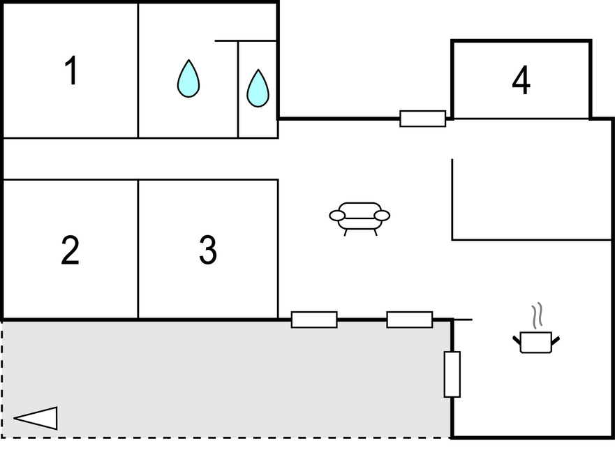 Villa 9 pers. Maubec : piscine privée et terrain de pétanque - Photo 36