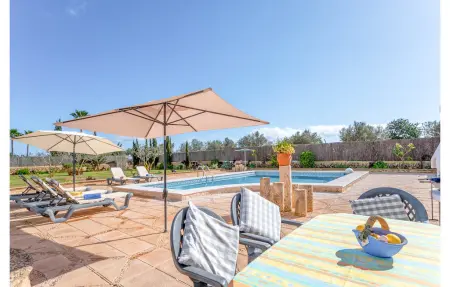 Finca en pierre avec piscine à S'Alqueria Blanca : photo 8