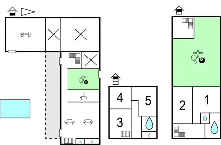 Maison 12 pers. avec piscine, sauna et salle de jeux : photo 40