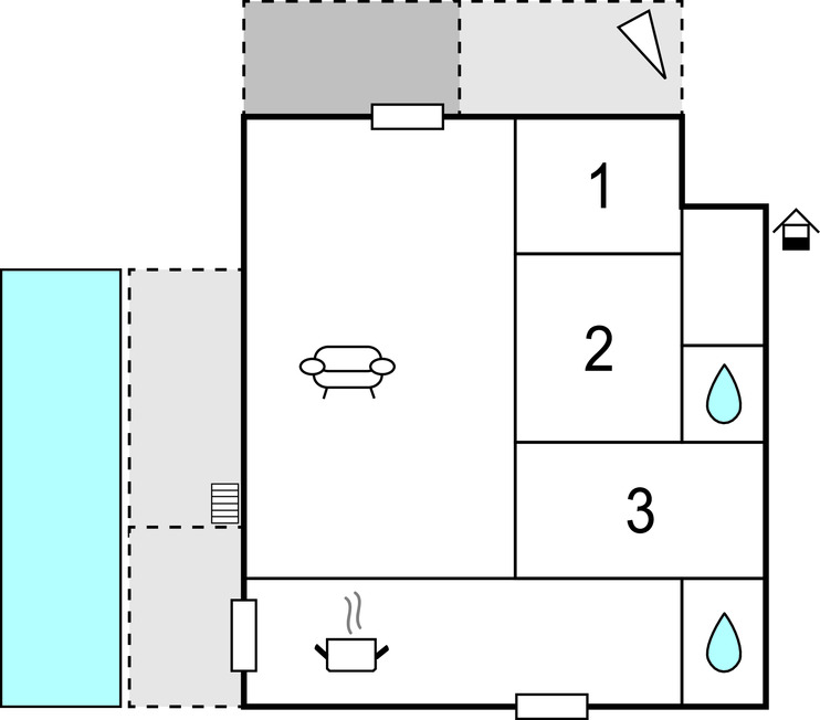 Maison 3 chambres piscine eau salée à Sollies Toucas - Photo 14