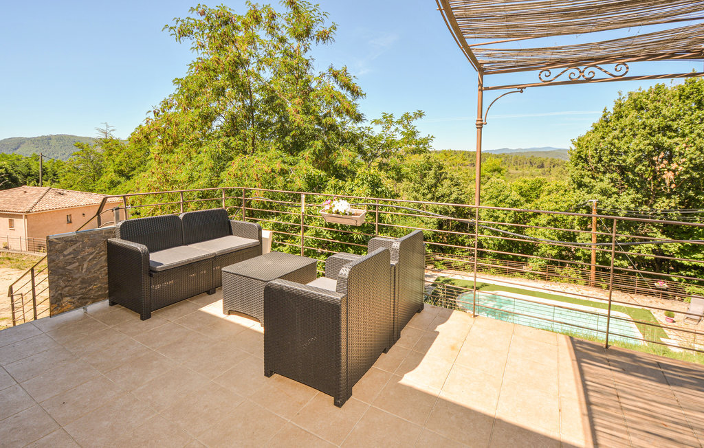 Villa moderne Cévennes, terrasse vue montagne et piscine - Photo 12