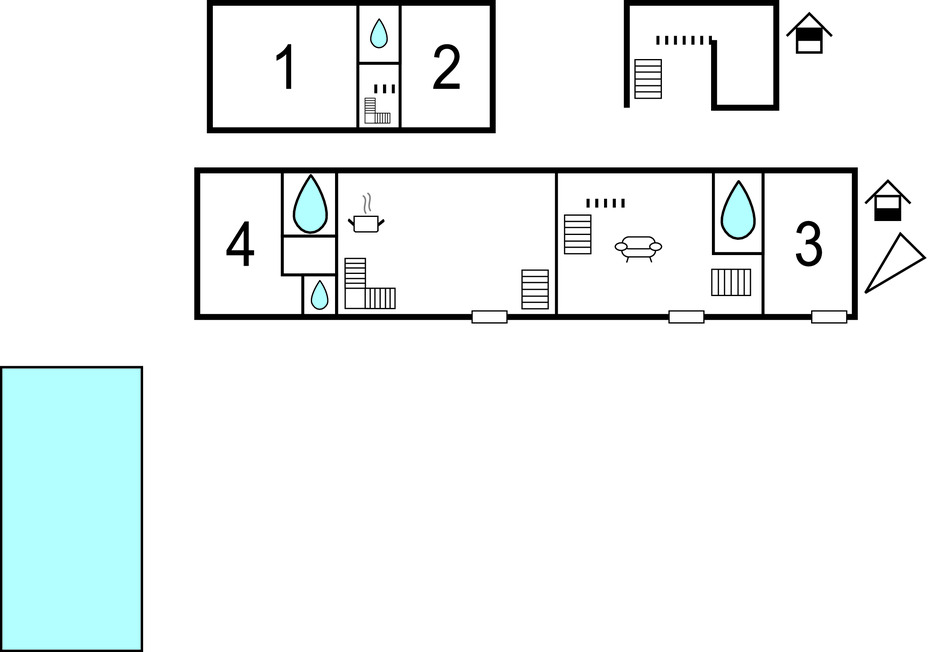 Maison 11 personnes avec piscine privée à Beauville - Photo 23