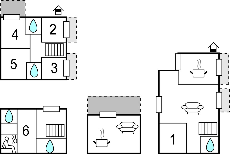 Villa Poss : maison 12 pers. avec piscine et sauna - Photo 60