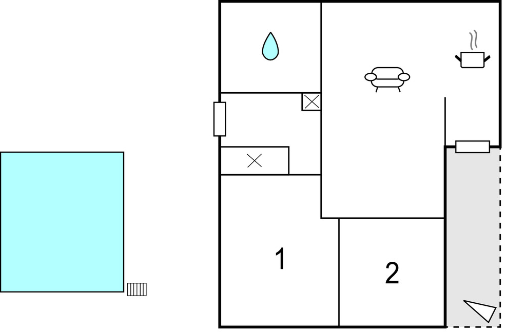 Appartement 2 chambres avec piscine partagée à Talasani - Photo 14
