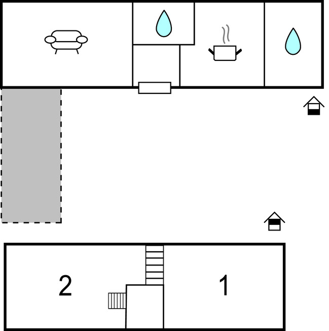 Maison pierre bord de l'eau à Kerbors, 5 pers. - Photo 15
