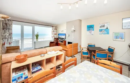 Appartement 3 chambres face à la mer, Ostende – vue sur plage : photo 13