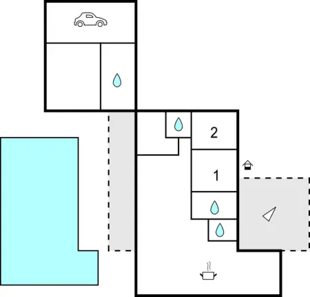 Maison 6 pers. piscine 10x5m à St-Privat-des-Vieux : photo 45