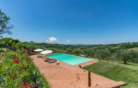 Certinuzza, ancienne grange avec piscine panoramique à Montespertoli : photo 2