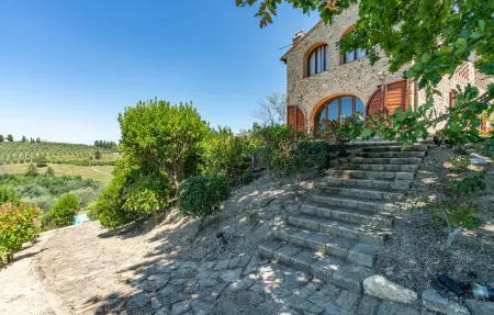 Certinuzza, ancienne grange avec piscine panoramique à Montespertoli : photo 12