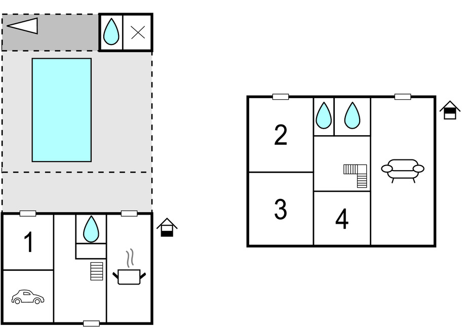 Maison 8 pers. avec piscine chauffée et amarrage bateau - Photo 33