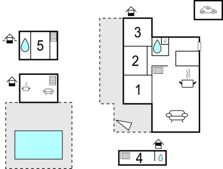 Maison 5 chambres avec piscine chauffée à Trets : photo 49