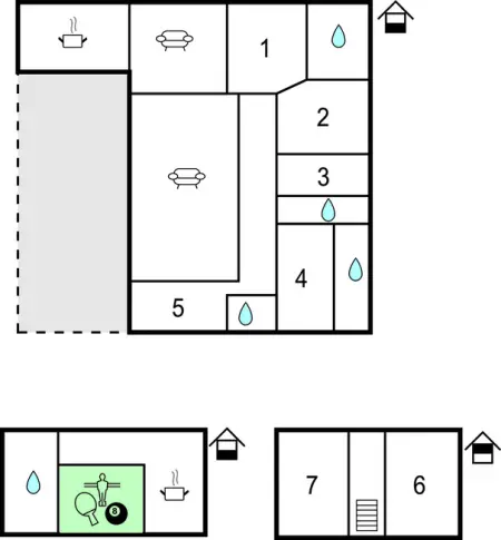 Maison 7 chambres avec piscine privée à Montagnac : photo 38