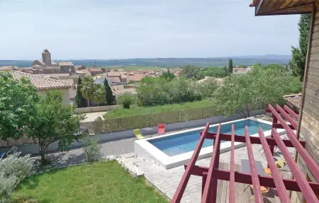 Maison en bois 8 pers. avec piscine à Thezan-les-Béziers : photo 9